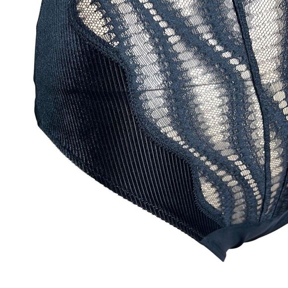 NWT Wolford Esmeralda String Body Black 8 C-cup - Picture 9 of 16